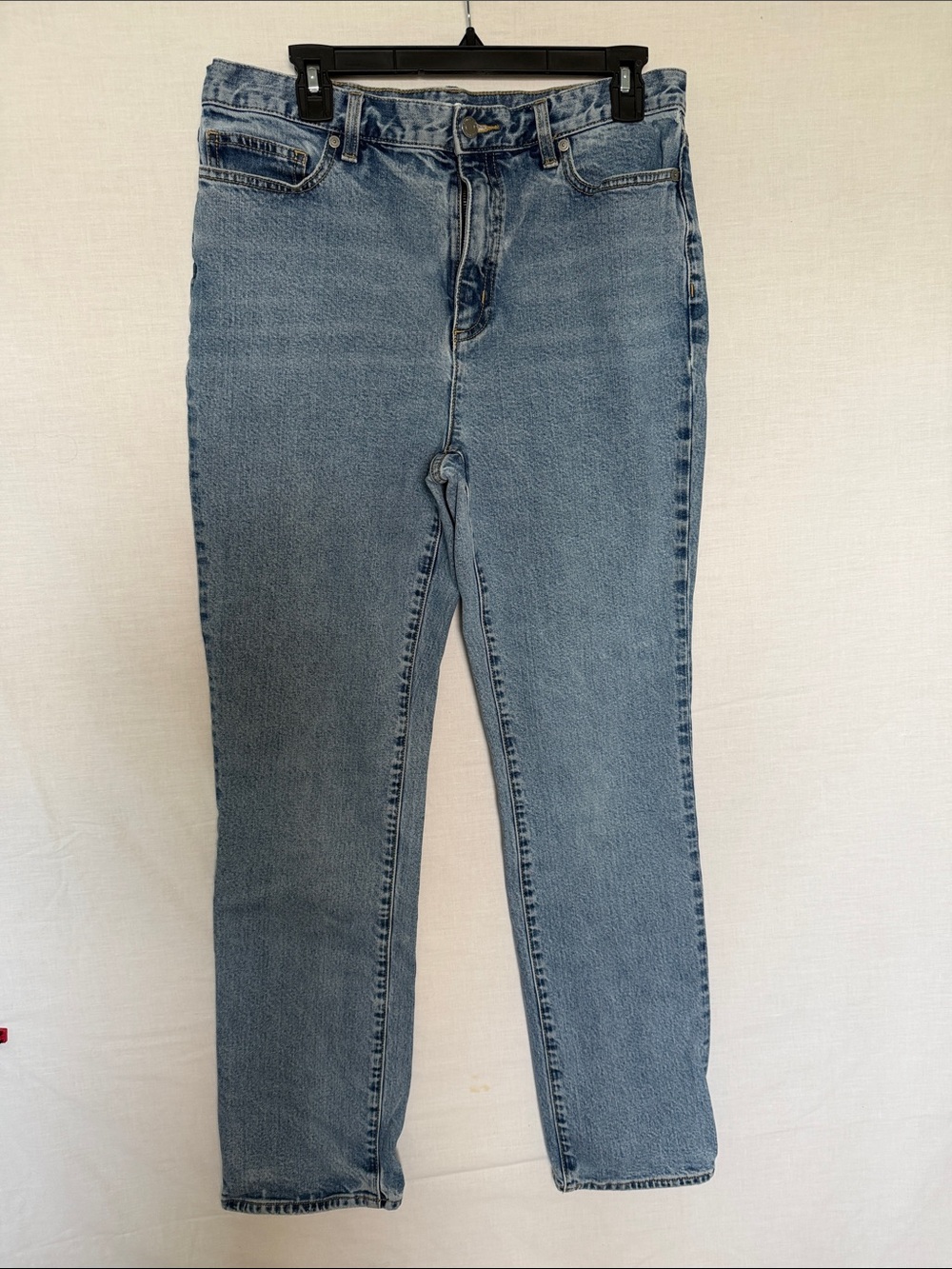 Lands' End Women's Straight-Leg Jeans in Light Denim Blue
